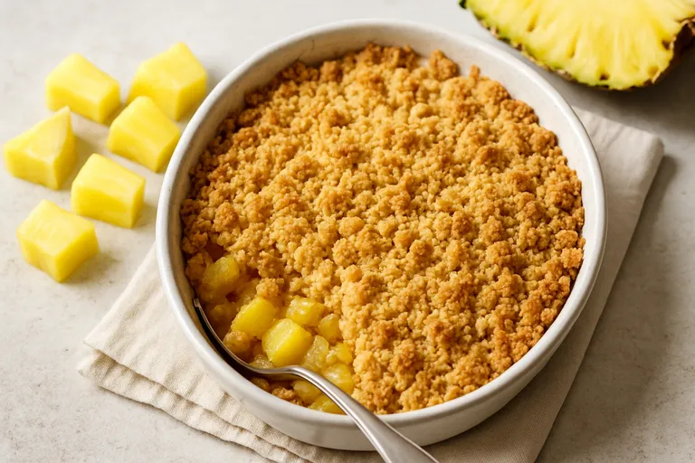 Basisrecept crumble ananas (ananas crumble)
