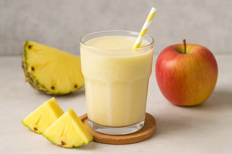 Basisrecept: smoothie met ananas en appel