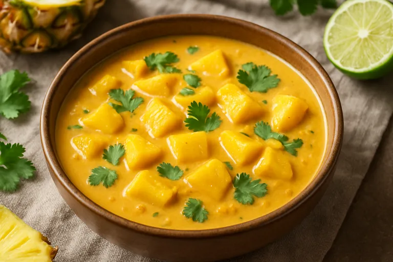 Wat is ananas curry coco (kokoscurry met ananas)