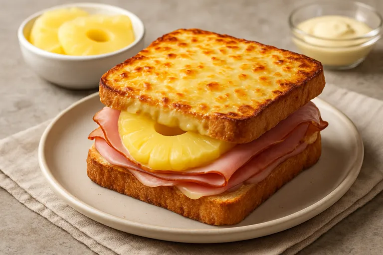 Wat is een croque monsieur ananas en waarom werkt het?