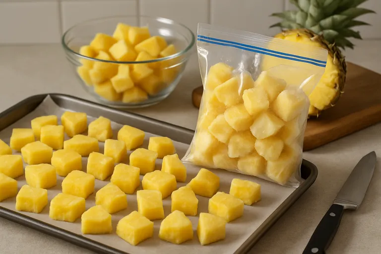 Zelf ananas invriezen: zo pak je het aan