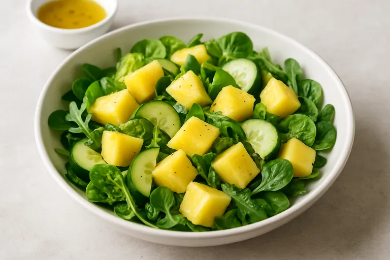 Basisrecept: frisse salade met ananas