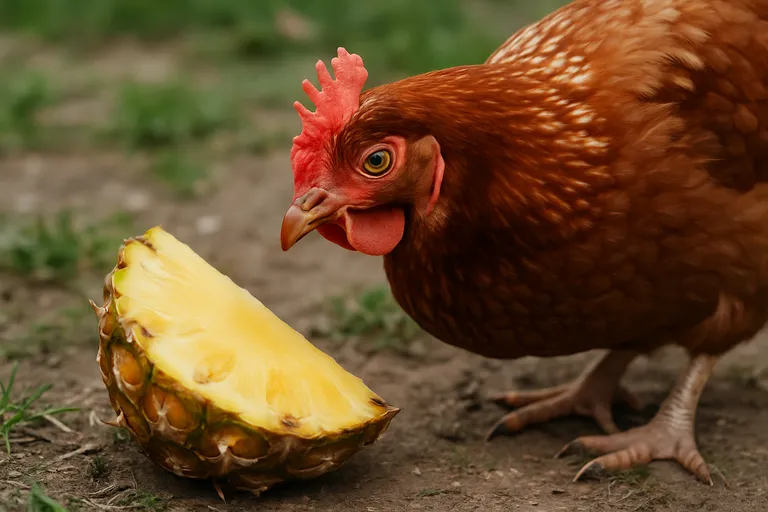 Mogen kippen ananas eten?