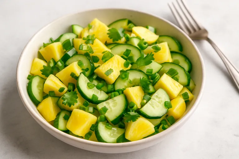 Variaties op ananas salade