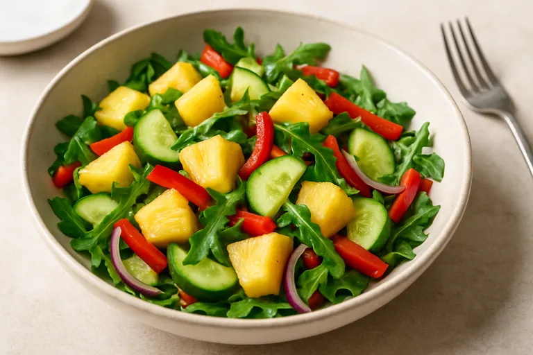 Waarom een salade met ananas werkt