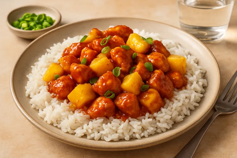 Waarom kip met ananas en rijst zo populair is